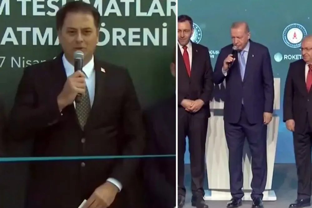 Cumhurbaşkanı Erdoğan'ın ROKETSAN Tesisleri Açılışındaki İlgi Çeken Anı