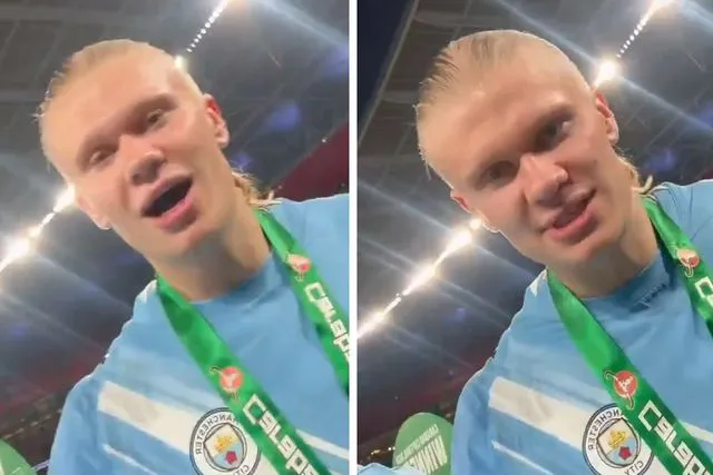 Manchester City Kupayı Kaldırdı, Haaland'ın Sözleri Gündem Oldu