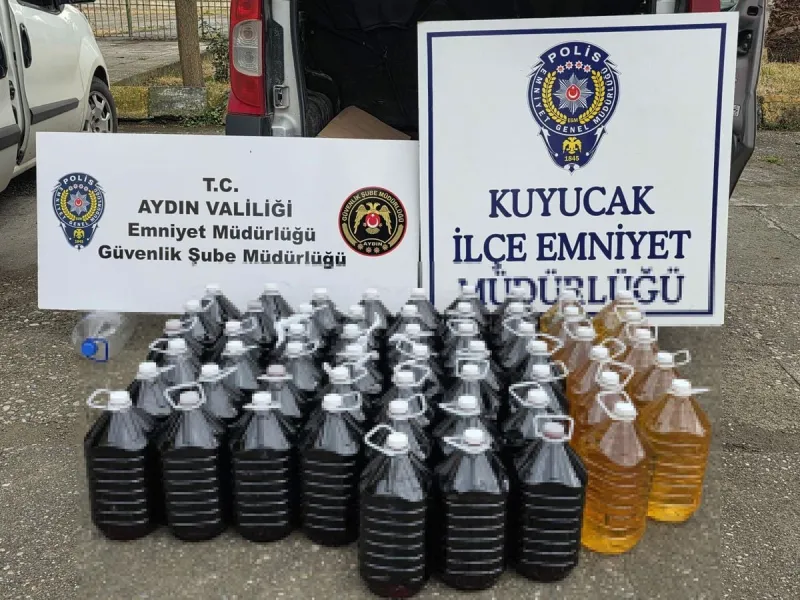Aydın'da sahte içki operasyonu: 3 gözaltı
