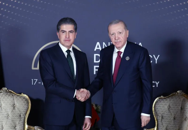 Cumhurbaşkanı Erdoğan, Neçirvan Barzani