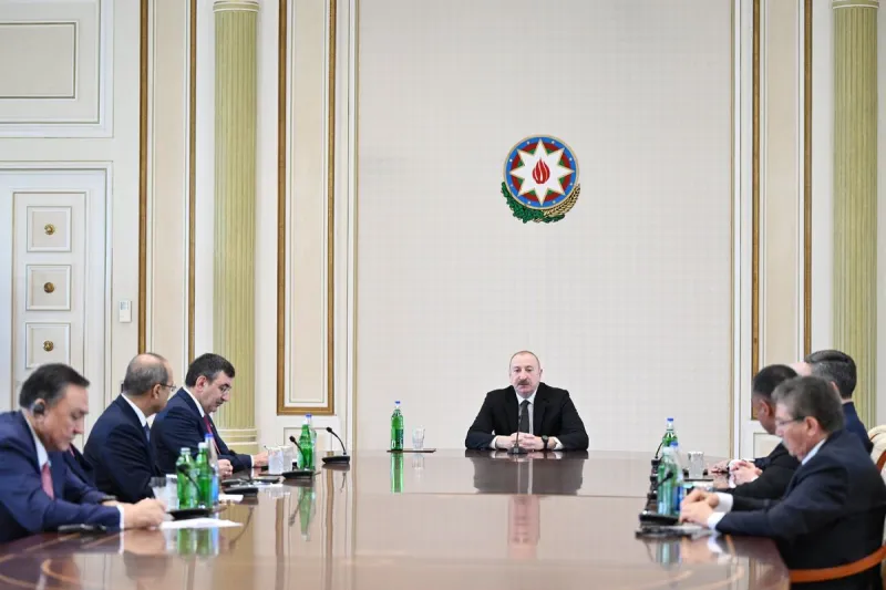 Cumhurbaşkanı Yardımcısı Yılmaz, Azerbaycan Cumhurbaşkanı Aliyev ile görüştü