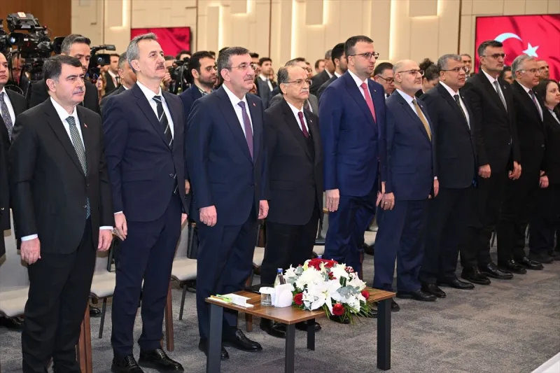 Cumhurbaşkanı Yardımcısı Yılmaz, Üniversite-Savunma Sanayii Güç Birliği Töreni