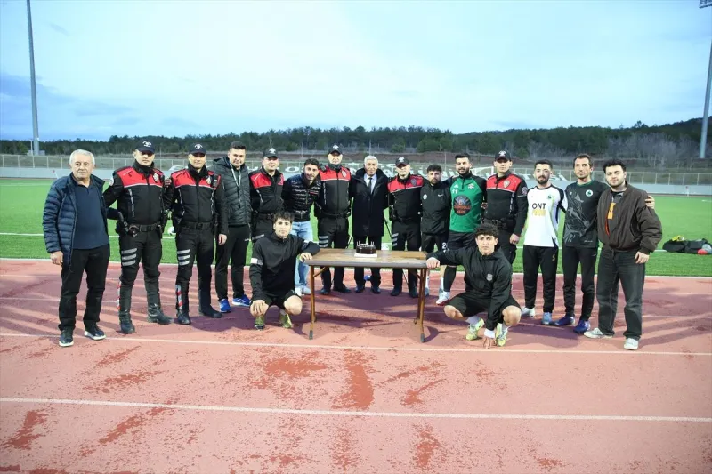 Eskişehir'de amatör futbol takımı oyuncuları