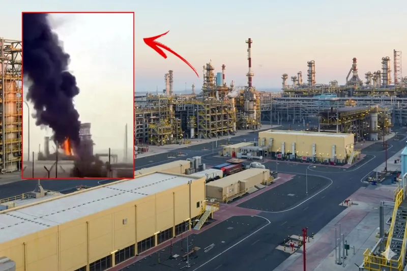 Kuveyt'teki Mina Abdullah petrol rafinerisine İHA saldırısı! Yangın çıktı