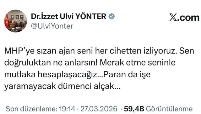 MHP'de İzzet Ulvi Yönter depremi! Genel Başkan Yardımcılığını bıraktı - Son Dakika